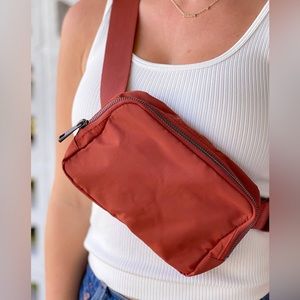 Rust Nylon Belt Bag
